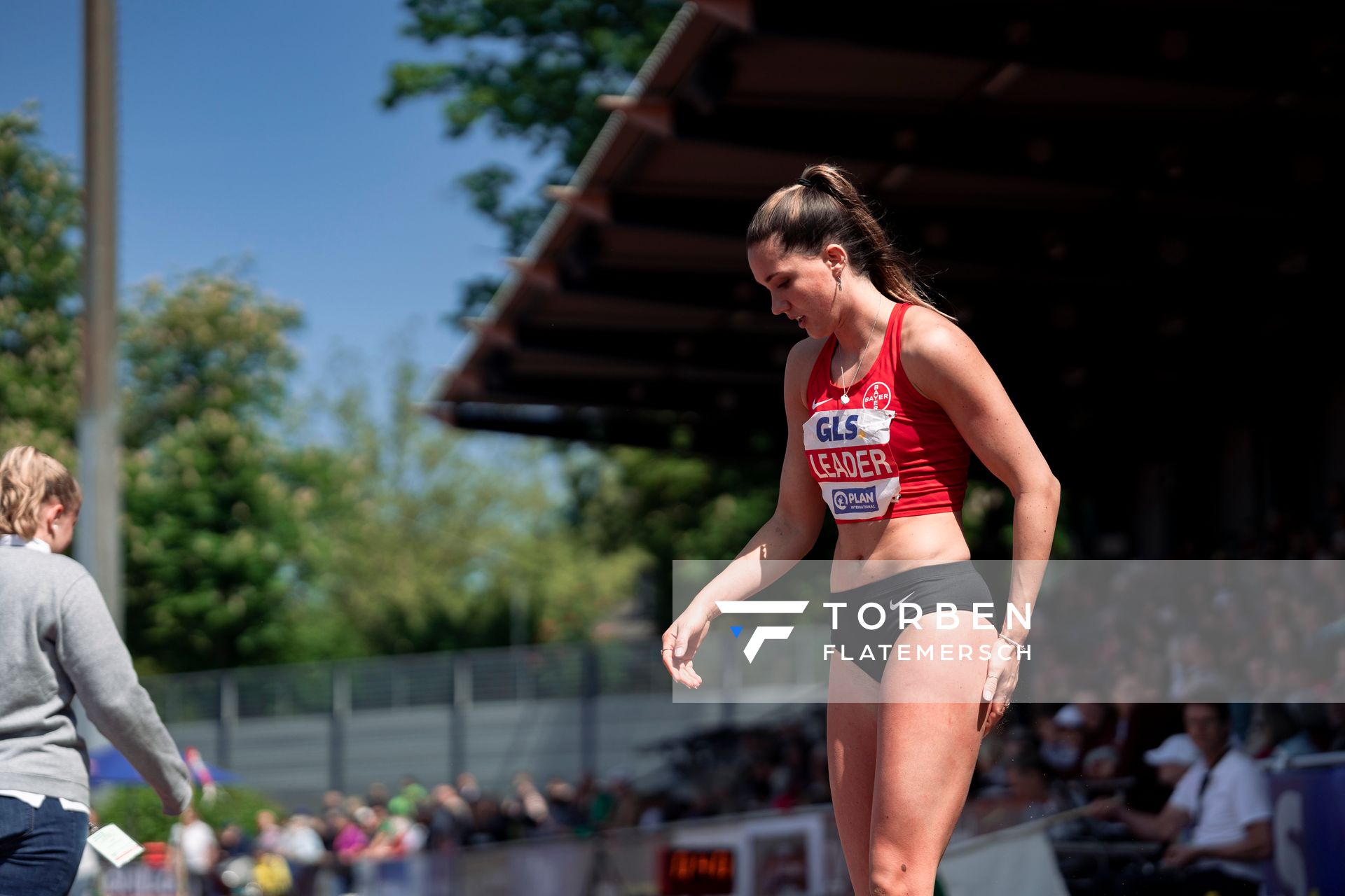 Sophie Weißenberg (TSV Bayer 04 Leverkusen) beim Weitsprung am 08.05.2022 beim Stadtwerke Ratingen Mehrkampf-Meeting 2022 in Ratingen